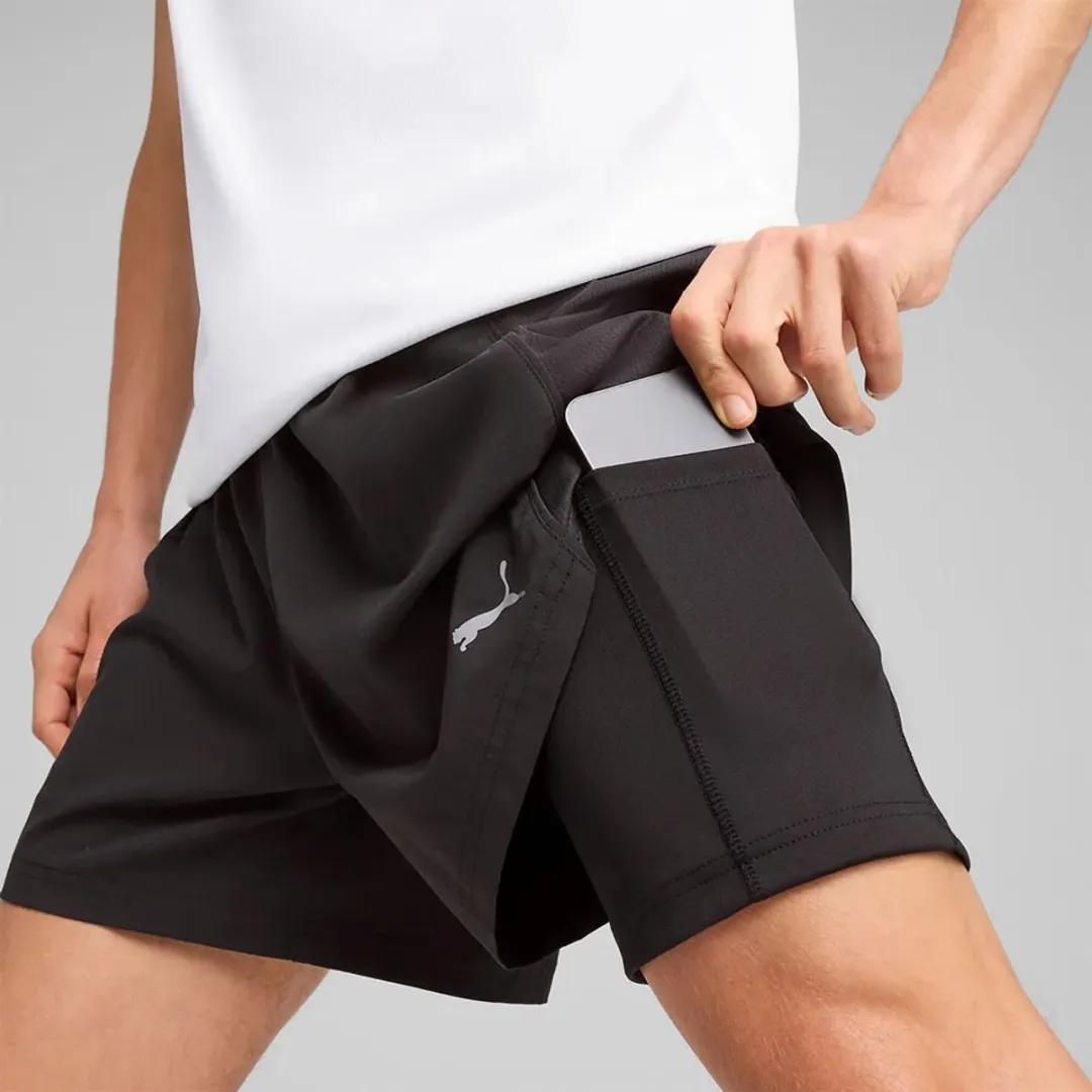 PUMA Run Velocity 2in1 Korte Broek - XS - Zwart