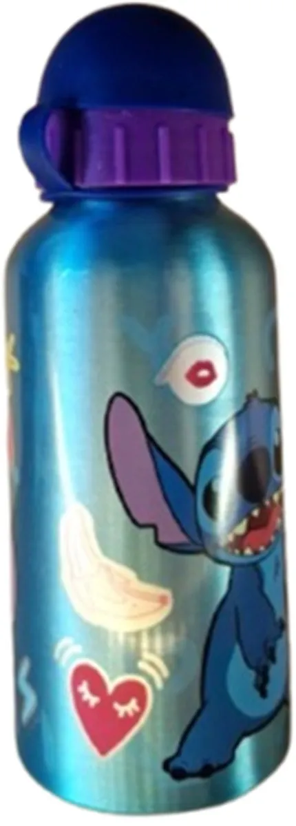 Disney Lilo en Stitch Bidon 300ml - Blauw Metallic