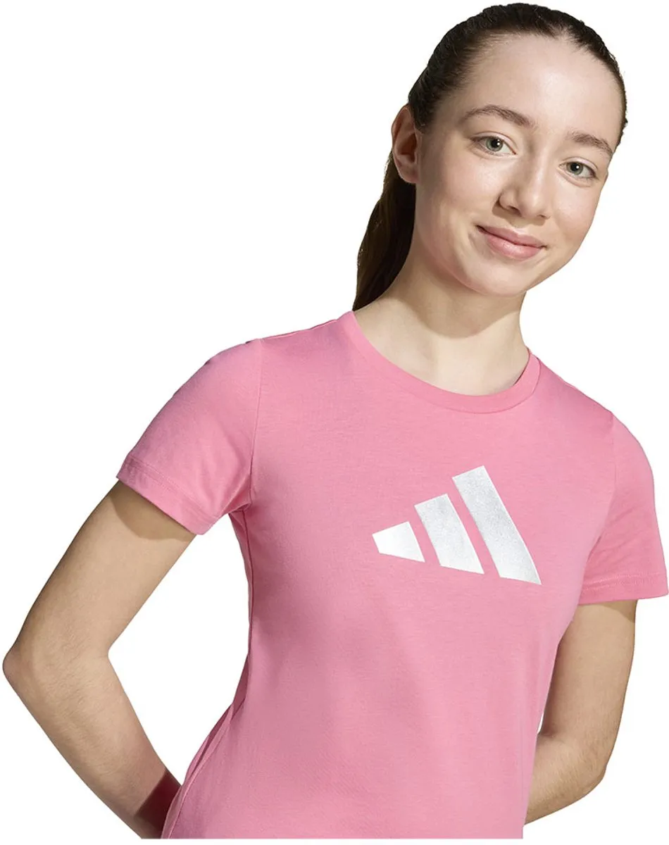Adidas JG Glam T Meisjes Sport T-shirt - Roze - Maat 164