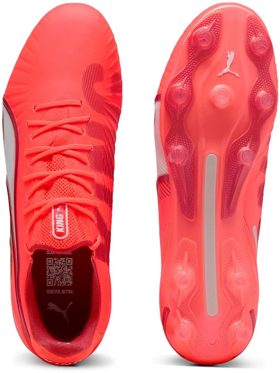 PUMA King Ultimate FG/AG Voetbalschoenen - Glowing Red - EU 42