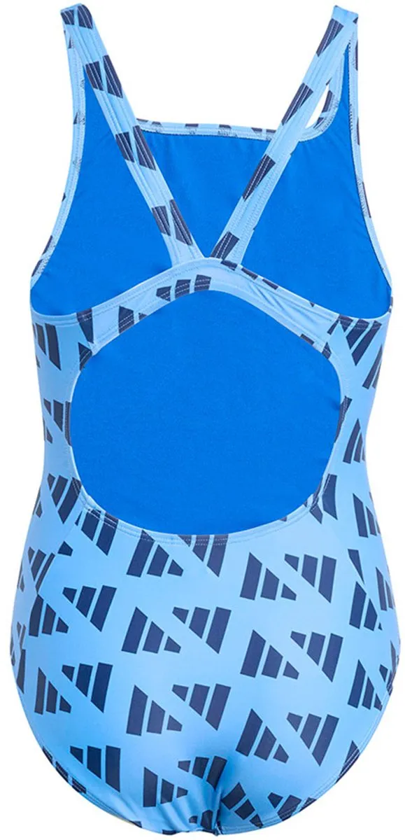 Adidas Logo Graphic V-back Zwemkleding - 4-5 jaar - Blauw