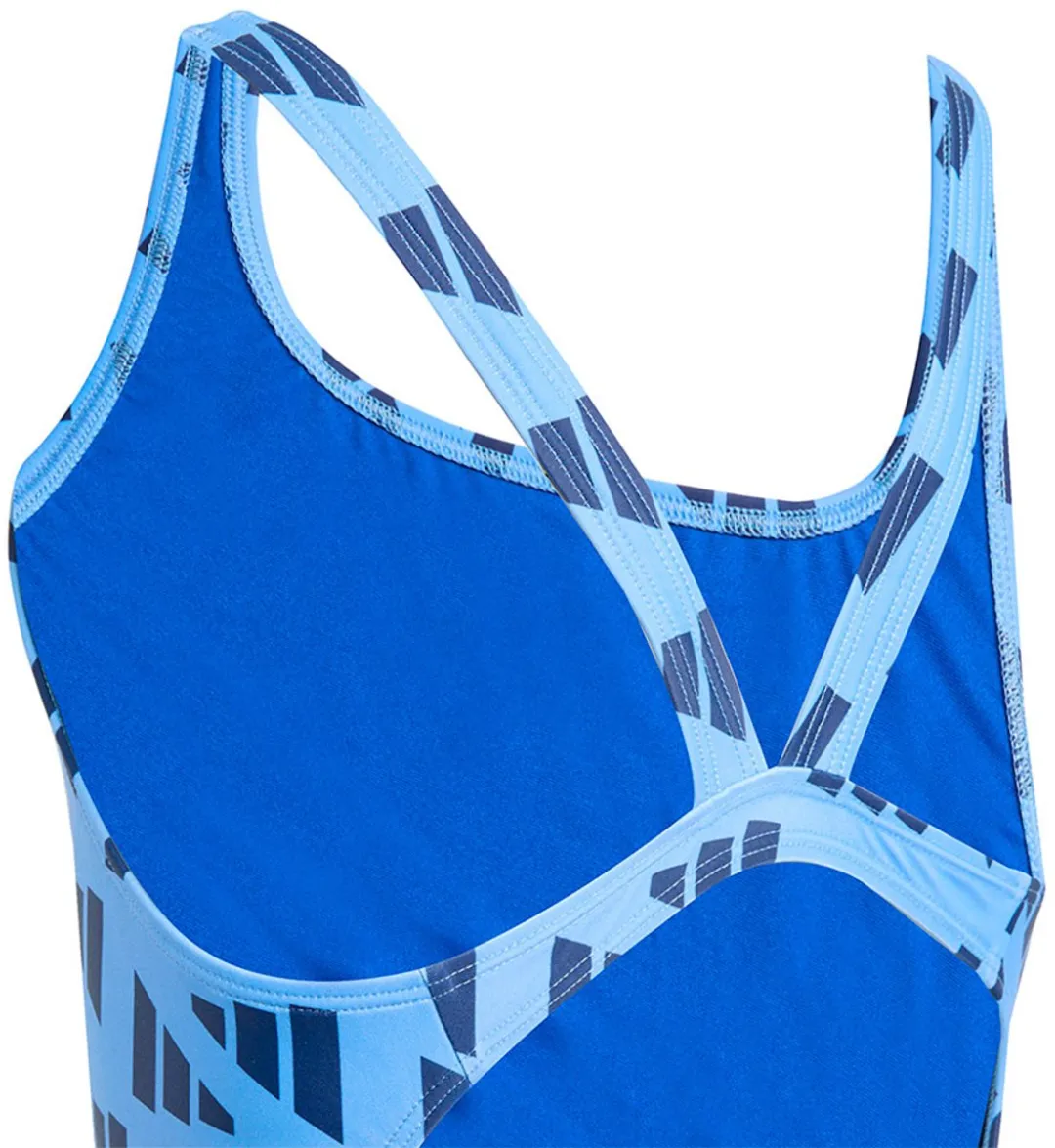 Adidas Logo Graphic V-back Zwemkleding - 4-5 jaar - Blauw