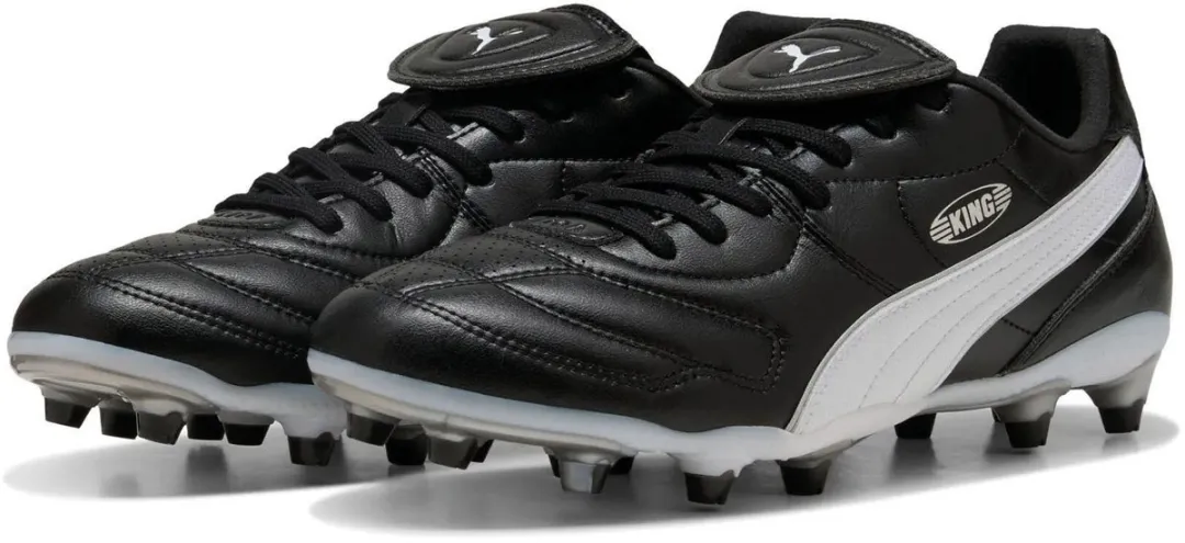 PUMA King Liga Voetbalschoenen 42 - Zwart/Wit