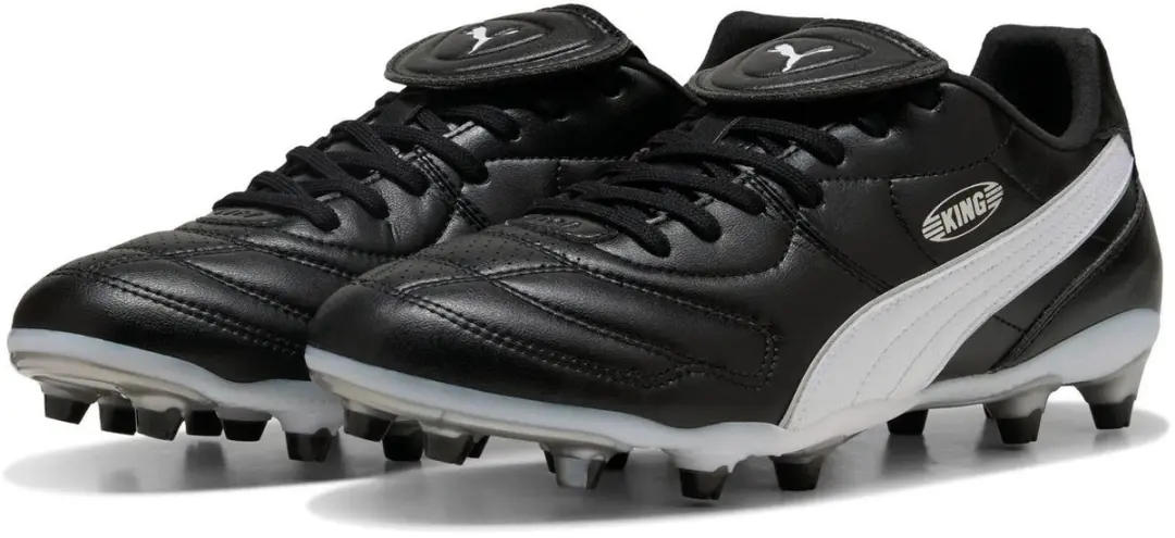 PUMA King Liga Voetbalschoenen 42 - Zwart/Wit