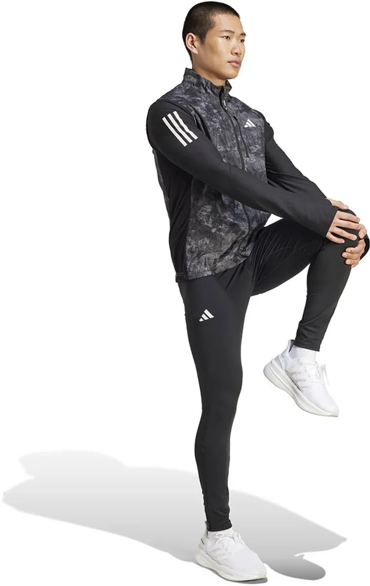 Adidas Own The Run Spray Dye Vest - S - Grijs/Zwart