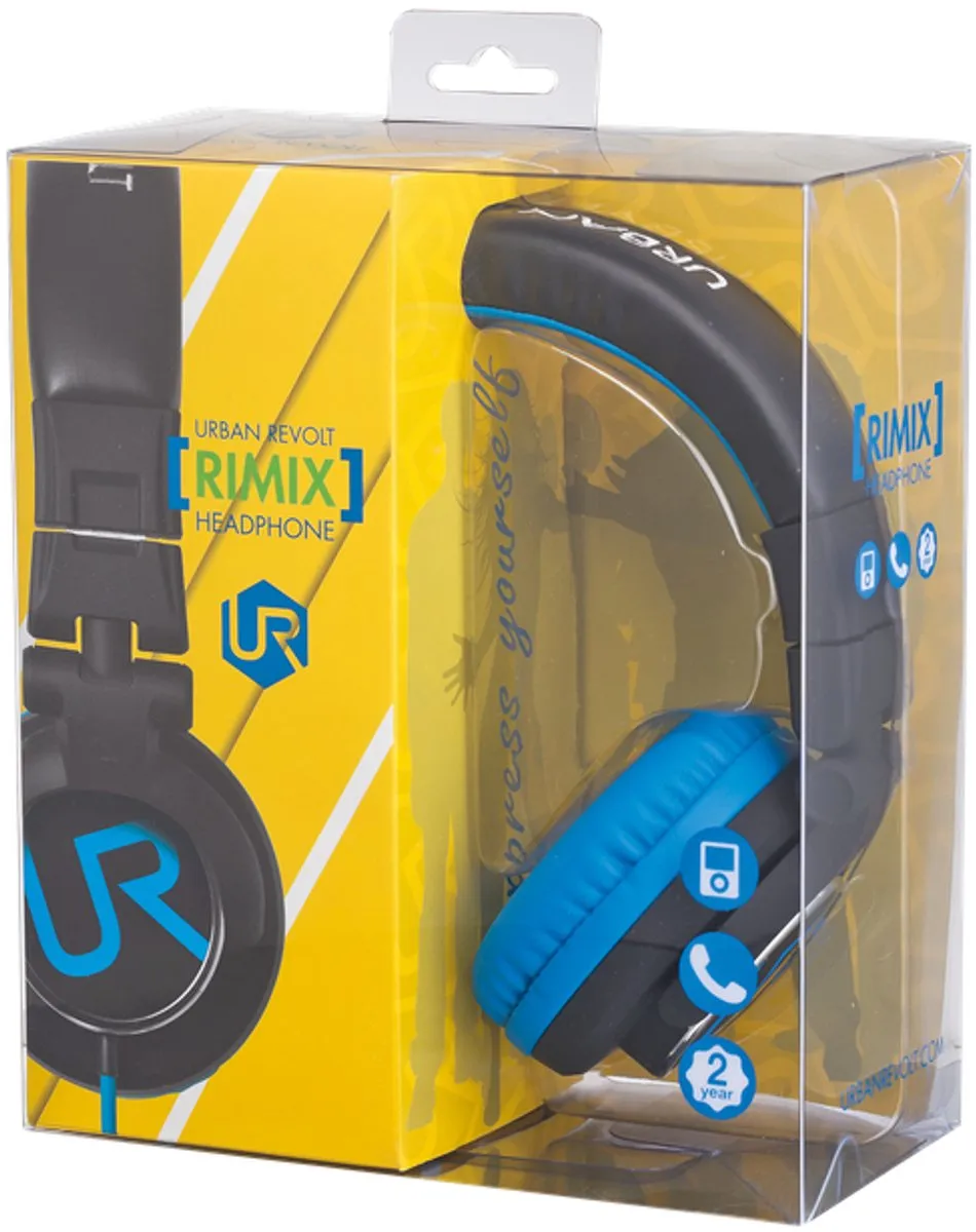 Trust Urban Rimix Headset 19714 - Zwart/Blauw