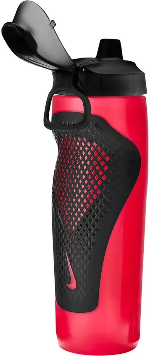Nike Bidon Refuel Grip Locking 0,7L - Rood/Zwart