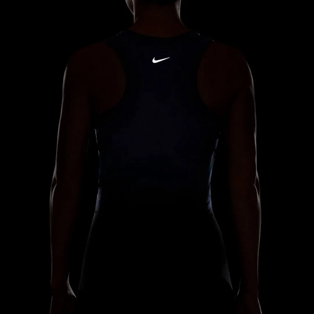 Nike One Fitted Dri-FIT Cropped Tanktop L - Navy