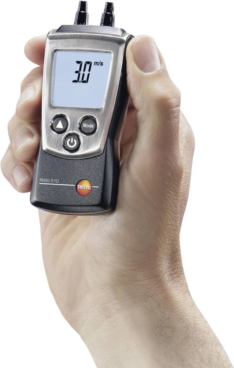 Testo 510 Gasdrukmeter 0-100 hPa - Magnetische achterkant