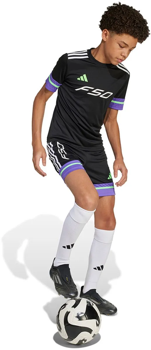 Adidas F50 JSY Y Kinder Voetbalshirt - 128/134 - Zwart