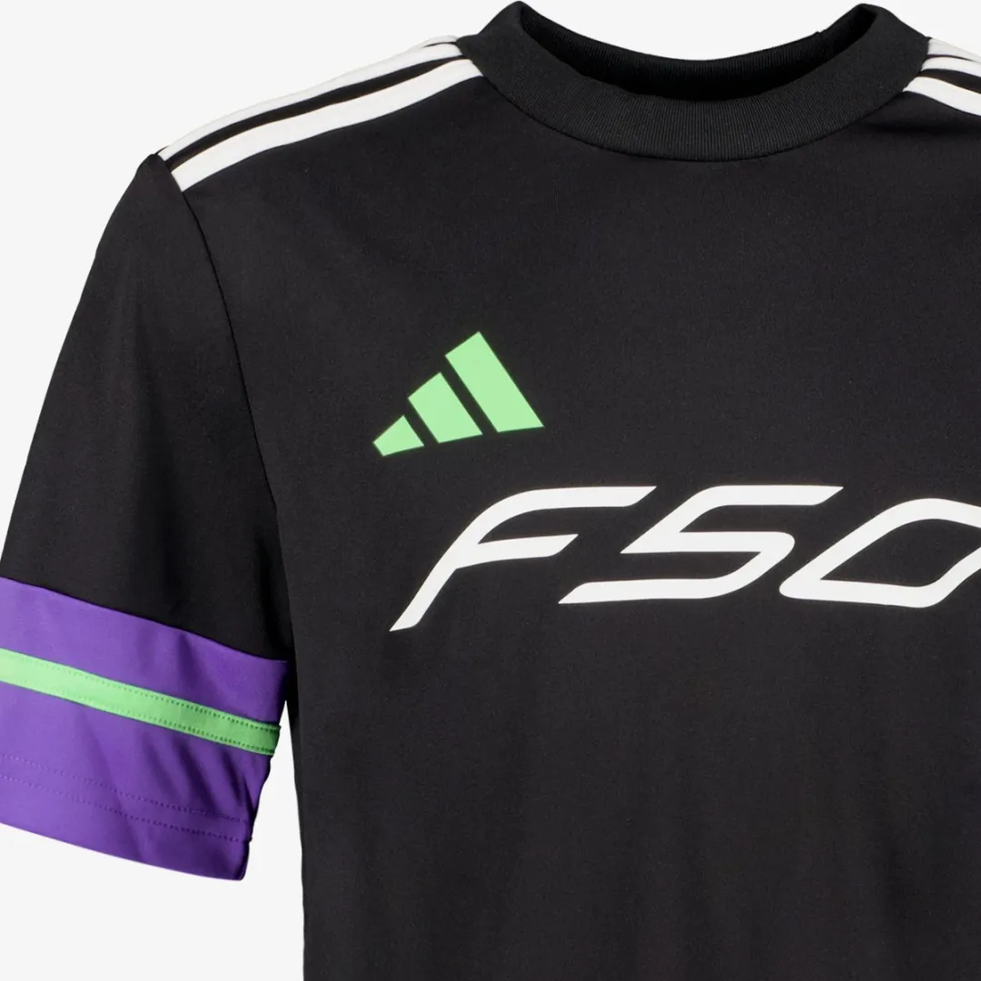 Adidas F50 JSY Y Kinder Voetbalshirt - 128/134 - Zwart