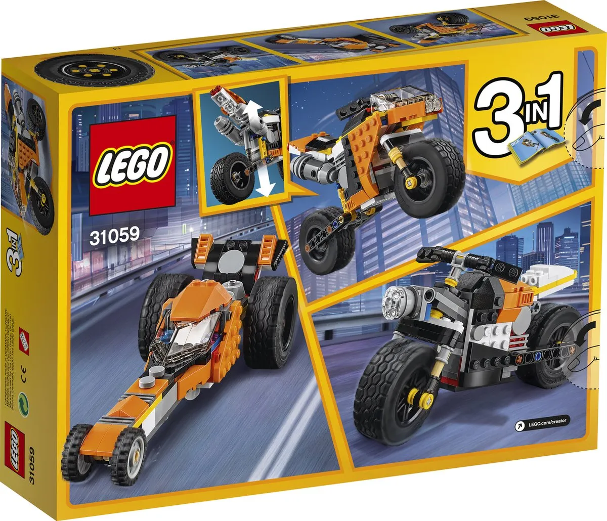 LEGO Creator 31059 Sunset Straatmotor - 194 Stukken