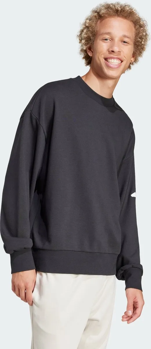 adidas Essentials Loose Fit 3 Bar Logo Sweatshirt - Zwart