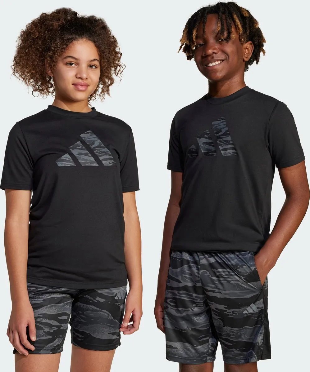 adidas Sportswear Training Essentials Camo T-shirt - Zwart 116