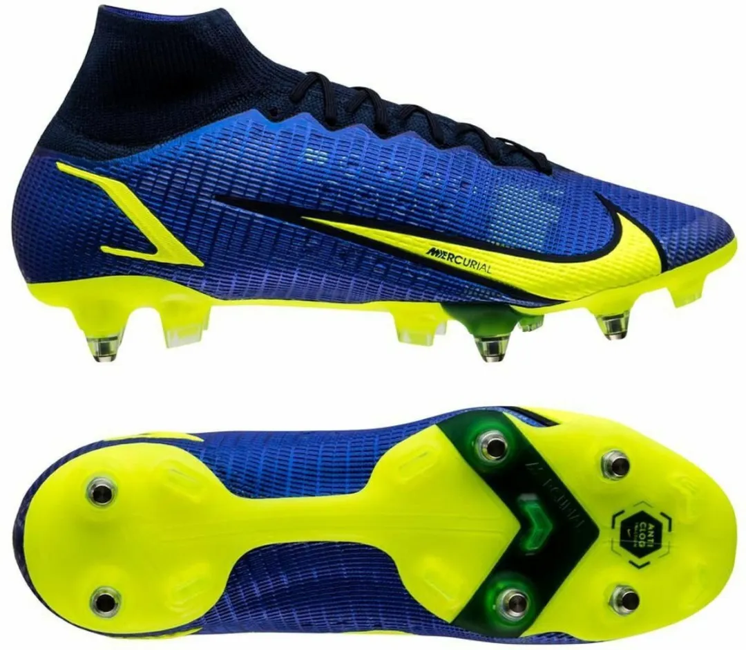 Nike Mercurial Superfly Elite SG-PRO Voetbalschoenen 46 - Paars/Geel