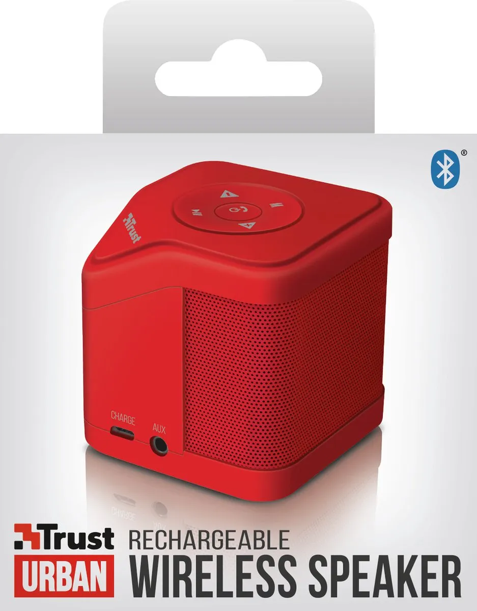 Trust Muzo Draadloze Bluetooth Speaker 6W - Rood