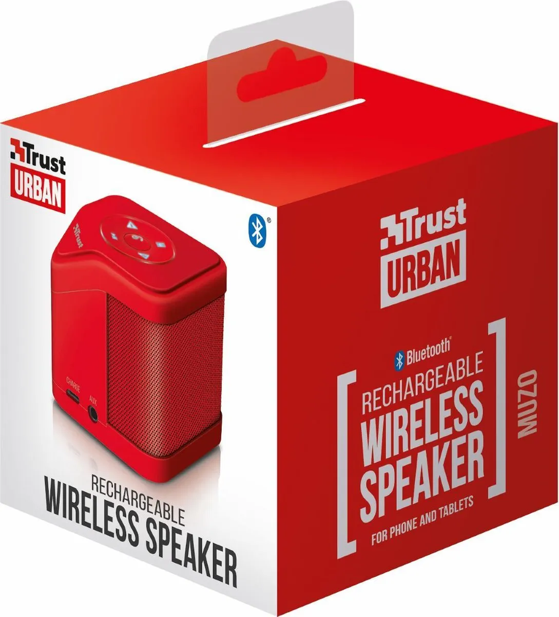 Trust Muzo Draadloze Bluetooth Speaker 6W - Rood