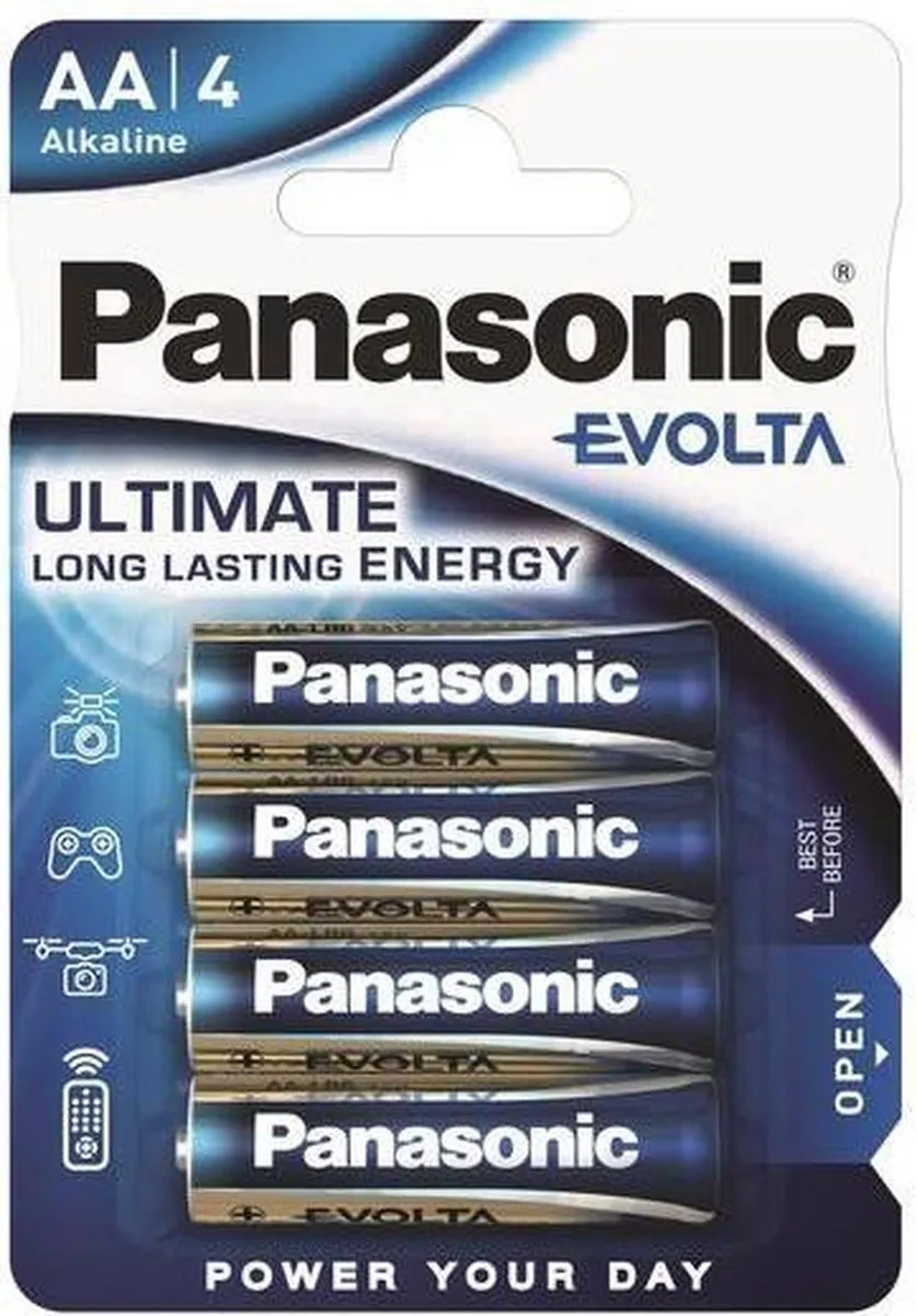 Panasonic Evolta AA LR6 Alkaline Batterij
