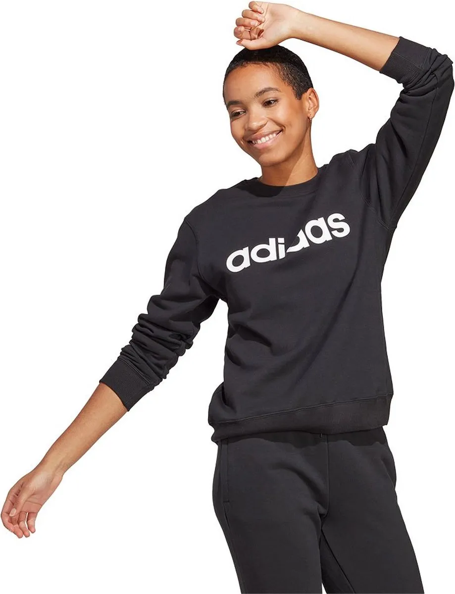adidas Essentials Linear Sweatshirt - Zwart - XS