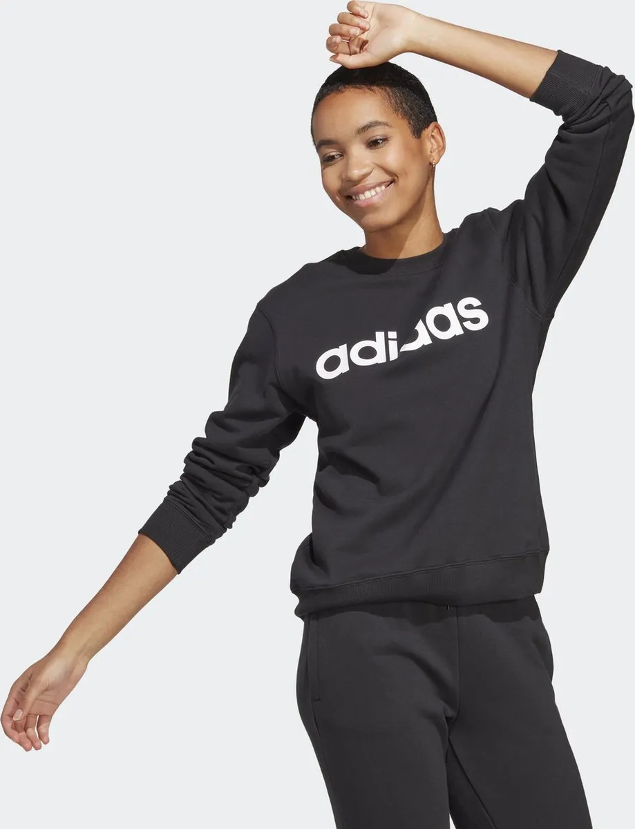 adidas Essentials Linear Sweatshirt - Zwart - XS