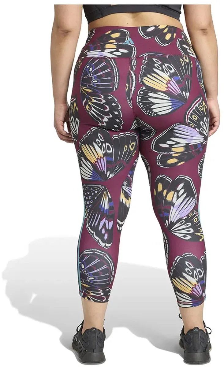 Adidas X Farm Plus 7/8 Leggings - XXL - Paars/Black/Red