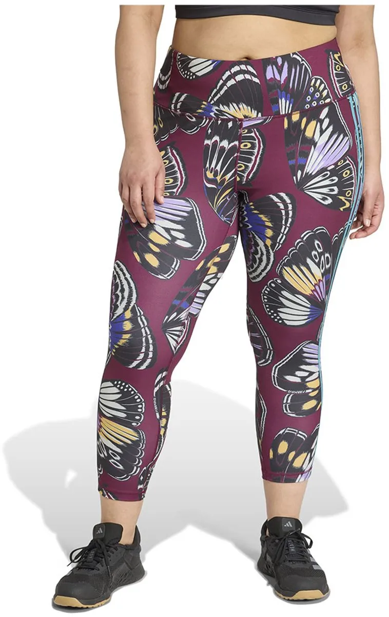 Adidas X Farm Plus 7/8 Leggings - XXL - Paars/Black/Red