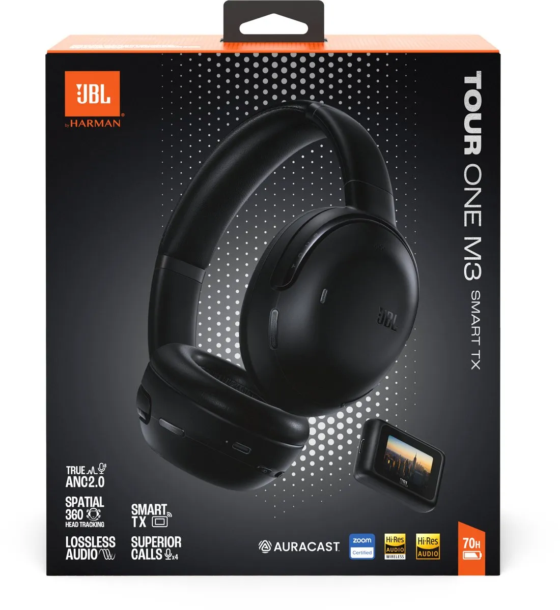 JBL Tour One M3 Smart TX Noise Cancelling Koptelefoon - 70 uur - Zwart
