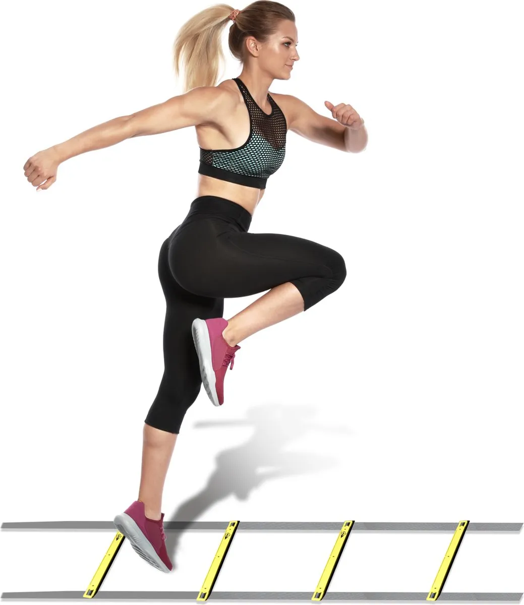 Dunlop Speedladder 4m - Behendigheidsladder met opbergtas