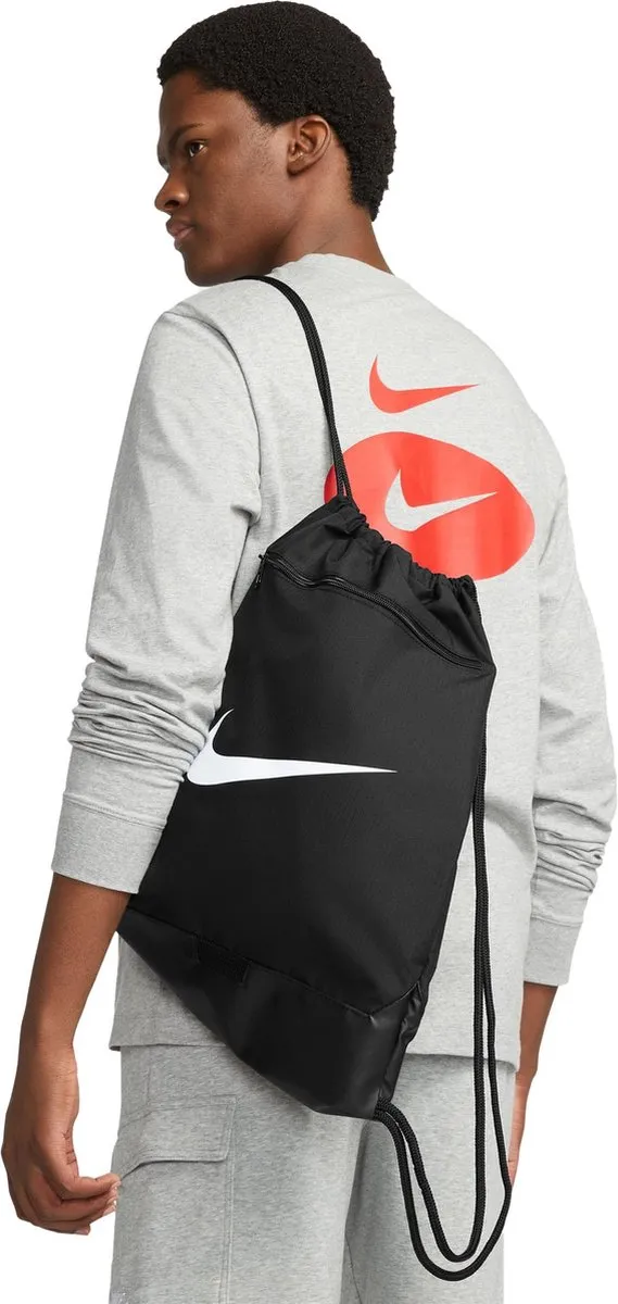 Nike Brasilia Gymsack 9.5 - Zwart/Wit