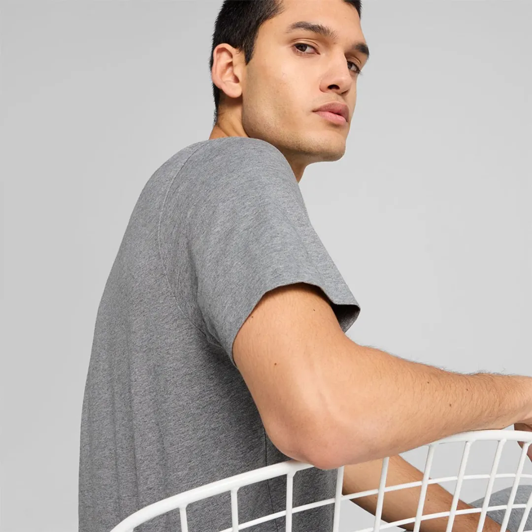 PUMA ESS No. 1 Logo Tee - Medium Gray Heather XXL