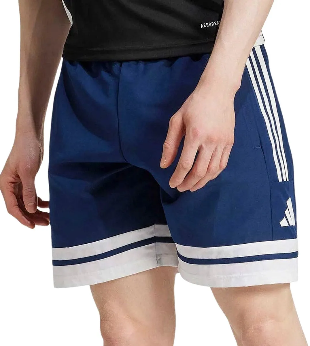 adidas Squadra 25 Short Heren - Maat S - Zwart/Wit