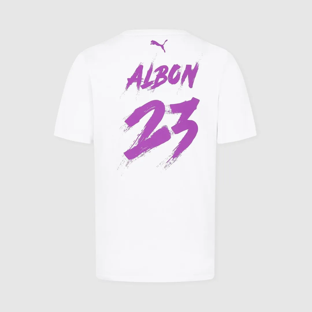 Williams F1 Albon T-Shirt Wit - Heren XXXL