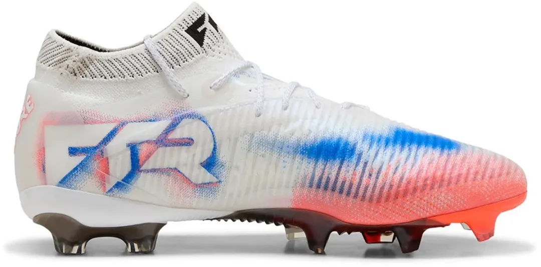 PUMA Future 8 Ultimate FG Voetbalschoenen - 40.5 - Wit/Zwart/Rood