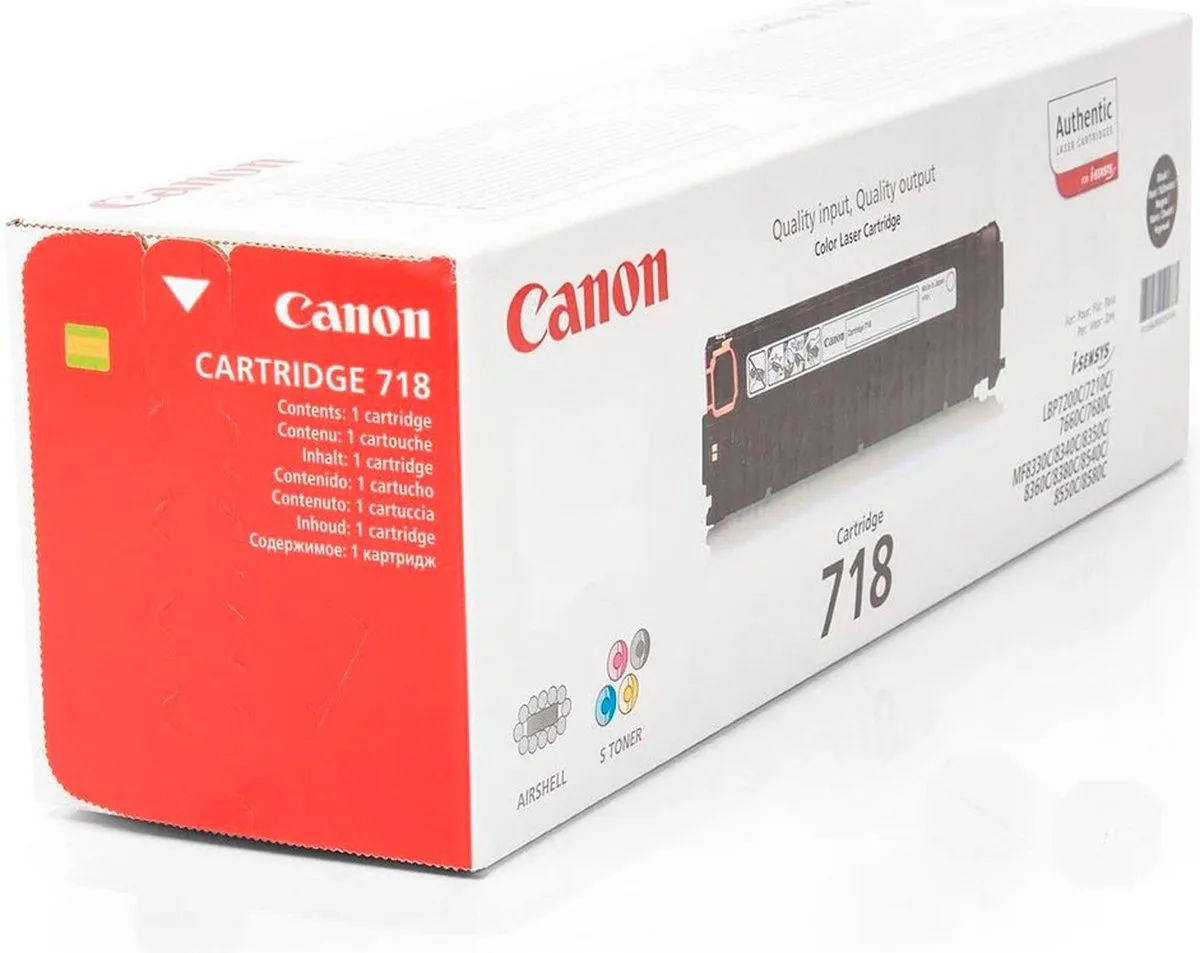 Canon CRG-718 Tonercartridge Zwart - 2 Stuks