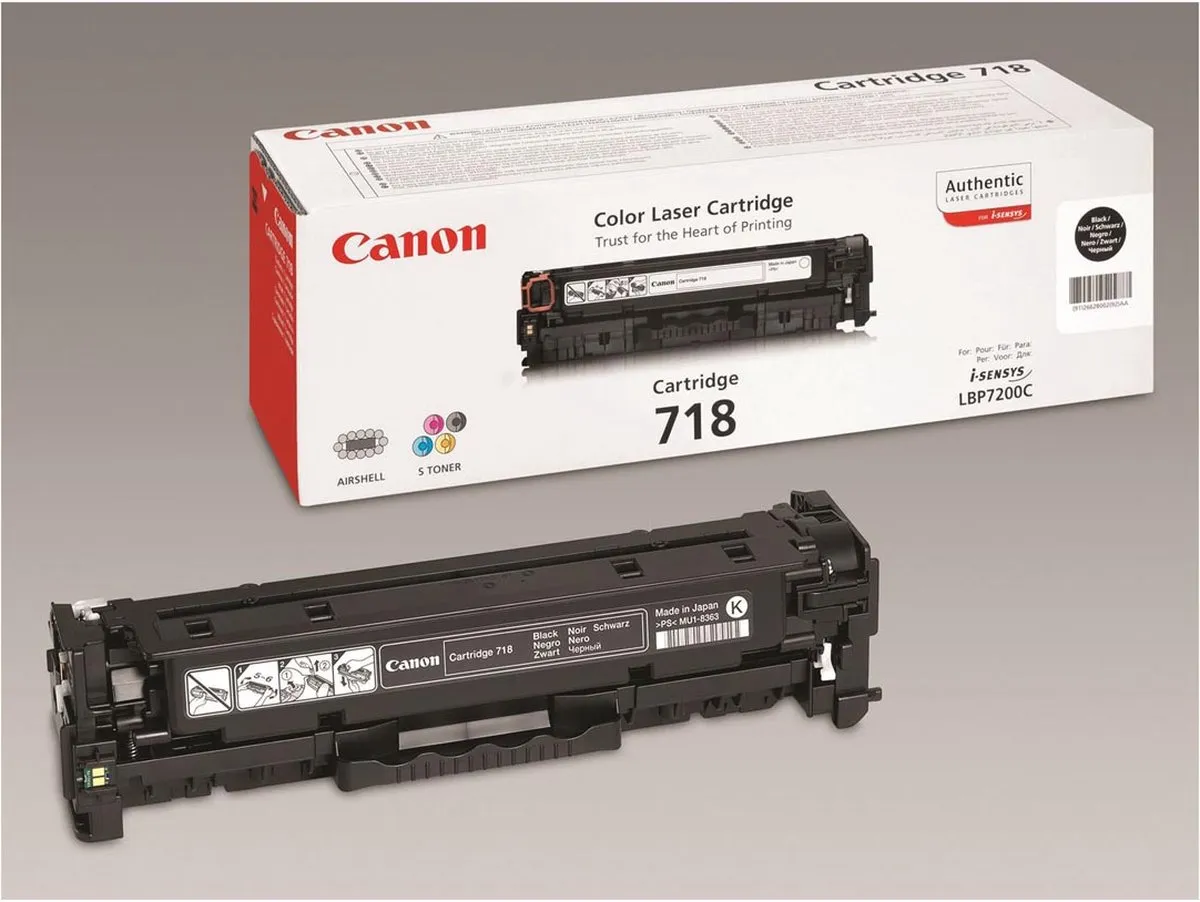 Canon CRG-718 Tonercartridge Zwart - 2 Stuks