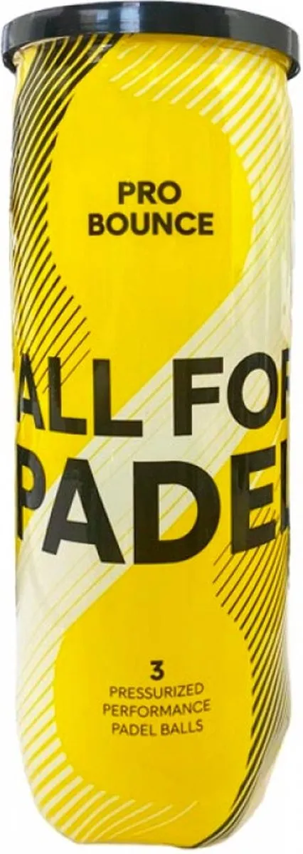 adidas All For Padel AFP Pro Bounce Padelballen - 3 Stuks - Geel - afbeelding 6 van 6