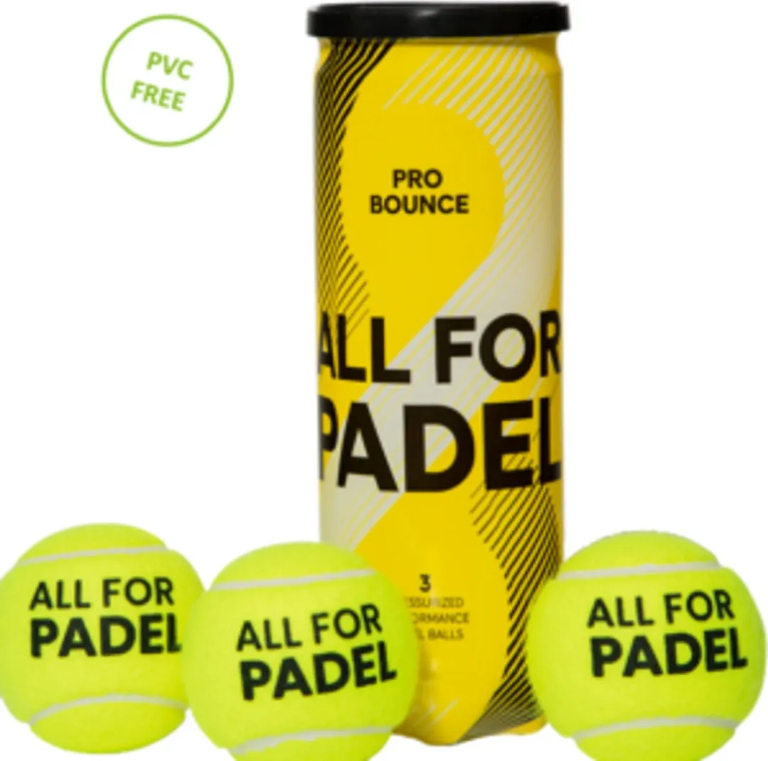 adidas All For Padel AFP Pro Bounce Padelballen - 3 Stuks - Geel