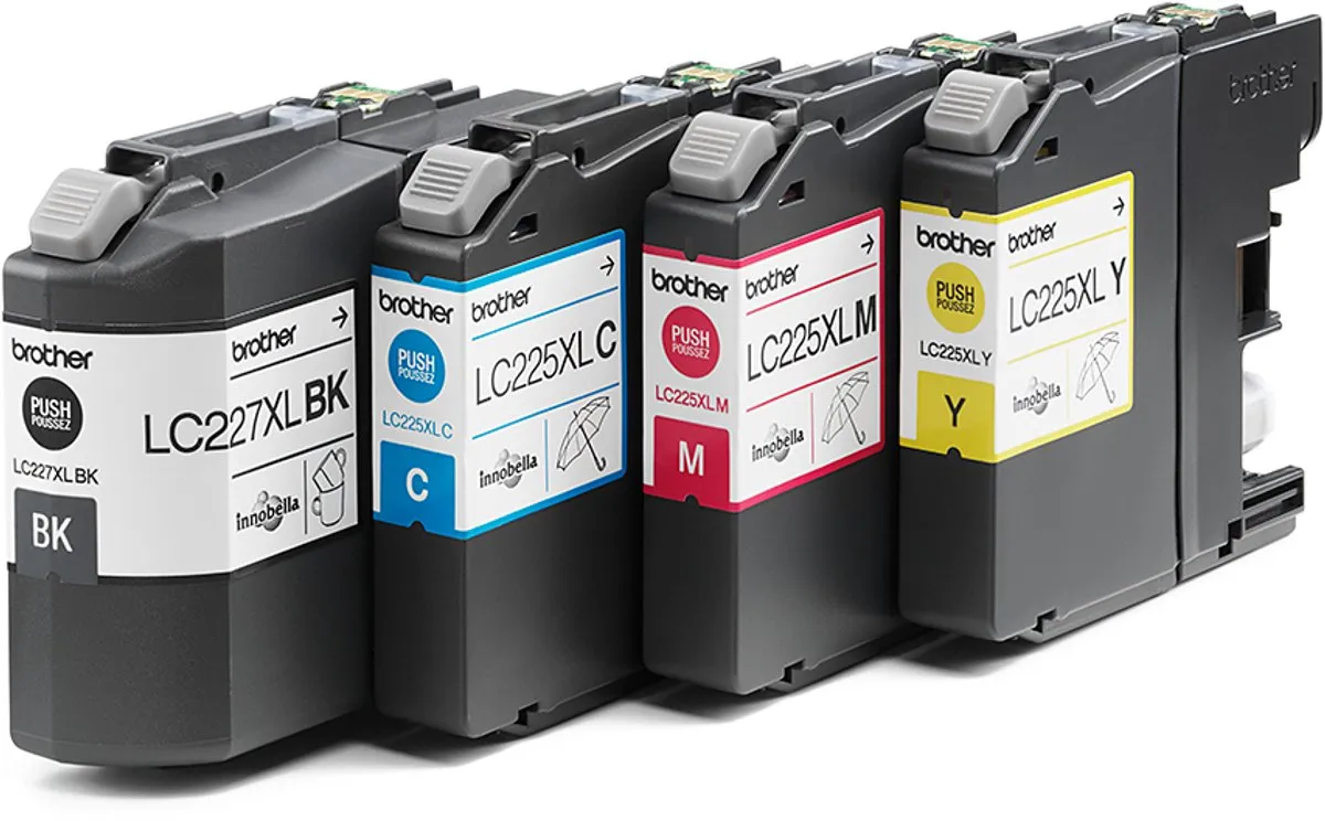 Brother LC-227XLVALBP Inktcartridges - 4 Stuks (XL) - Zwart/Cyaan/Magenta/Geel