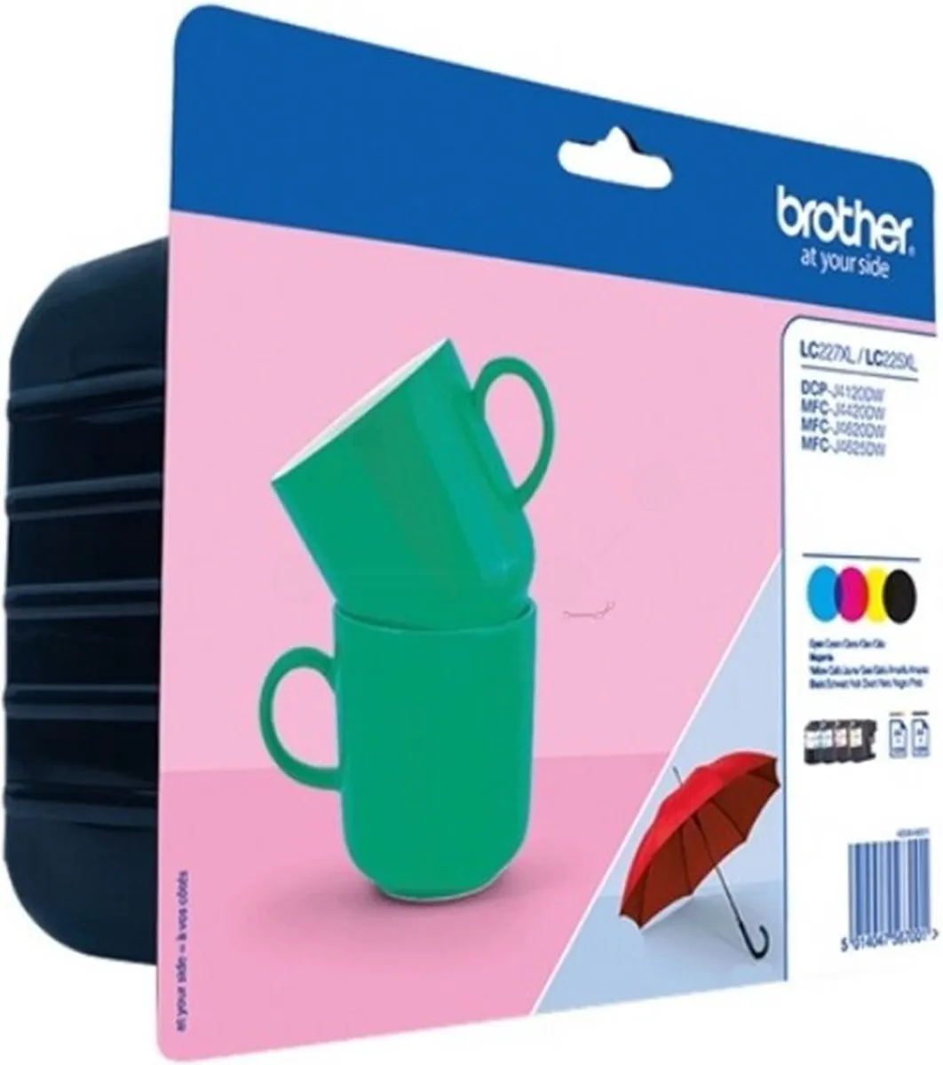 Brother LC-227XLVALBP Inktcartridges - 4 Stuks (XL) - Zwart/Cyaan/Magenta/Geel