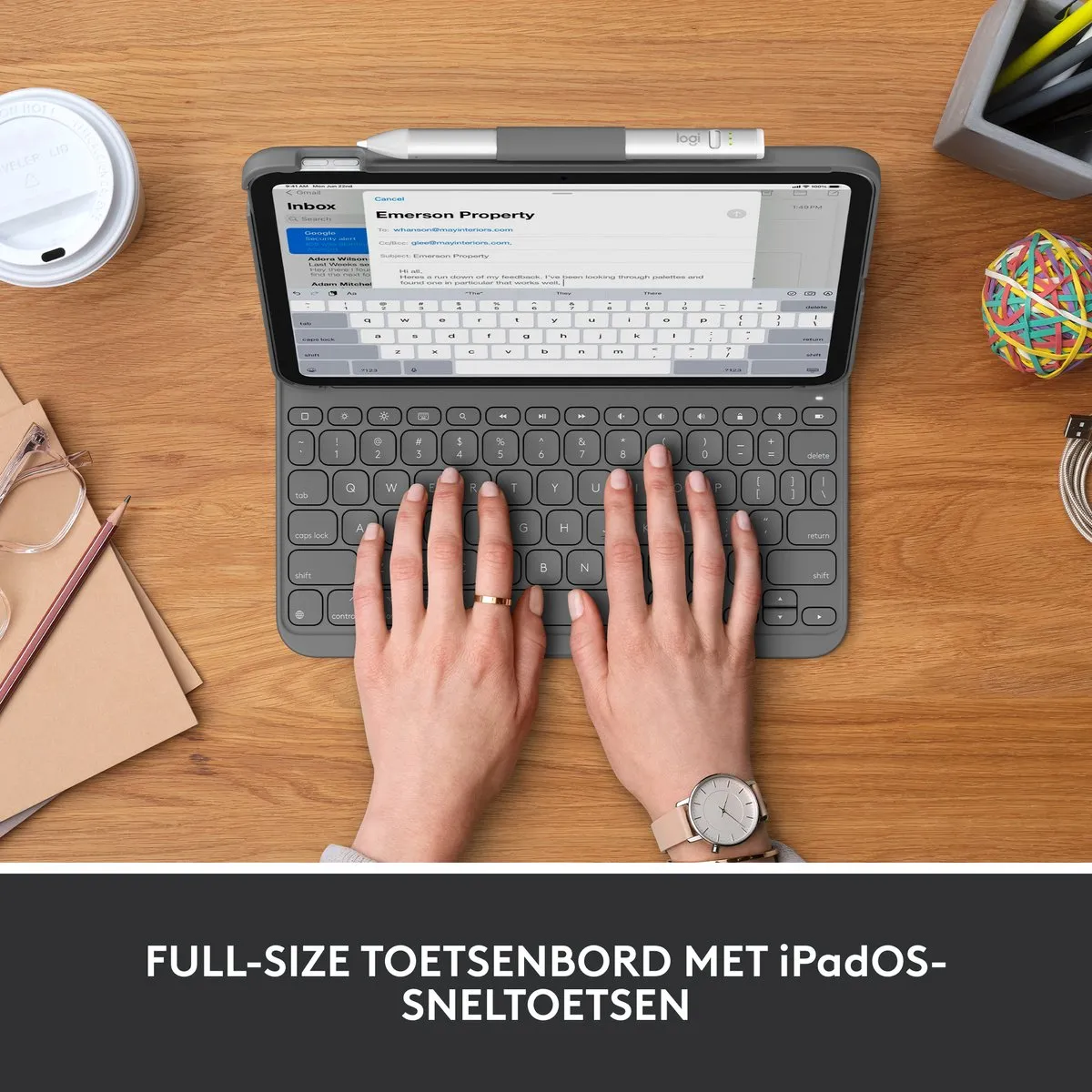Logitech Slim Folio Toetsenbord - iPad 10 10.9