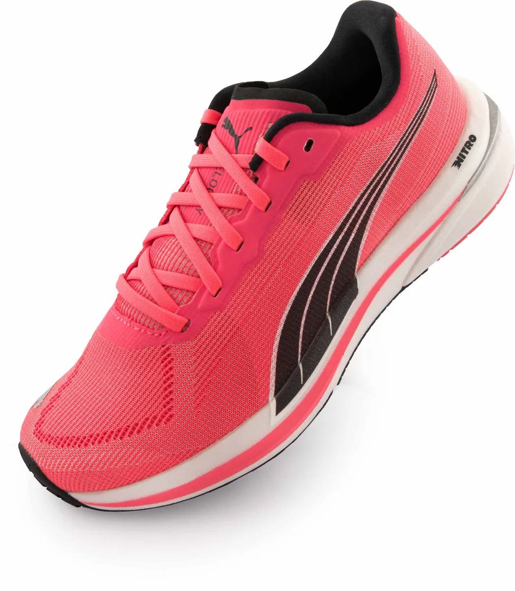 PUMA Velocity Nitro Dames Sportschoenen - Weg - wit/zwart