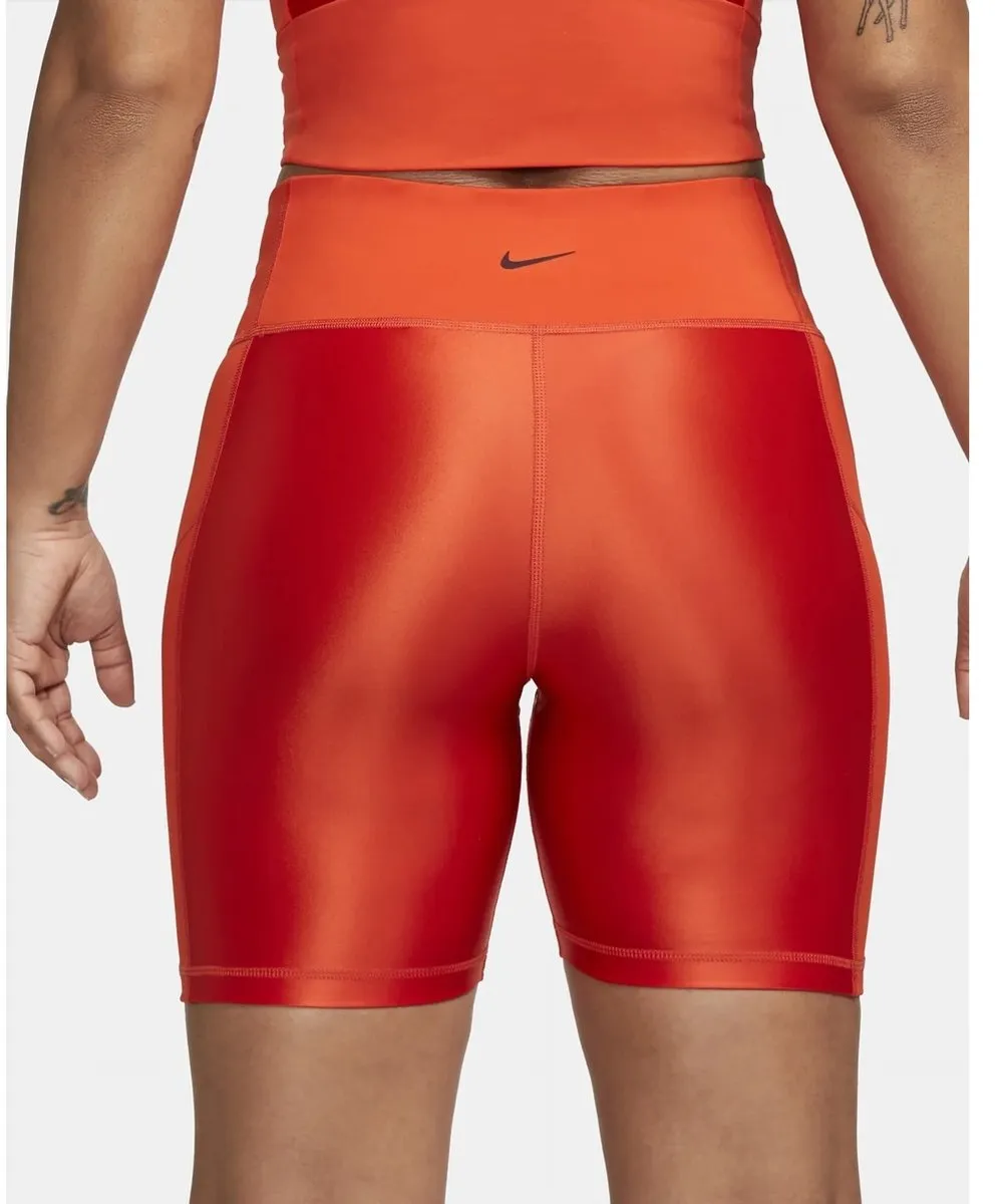 Nike Pro Dames Gymshorts Oranje XXS