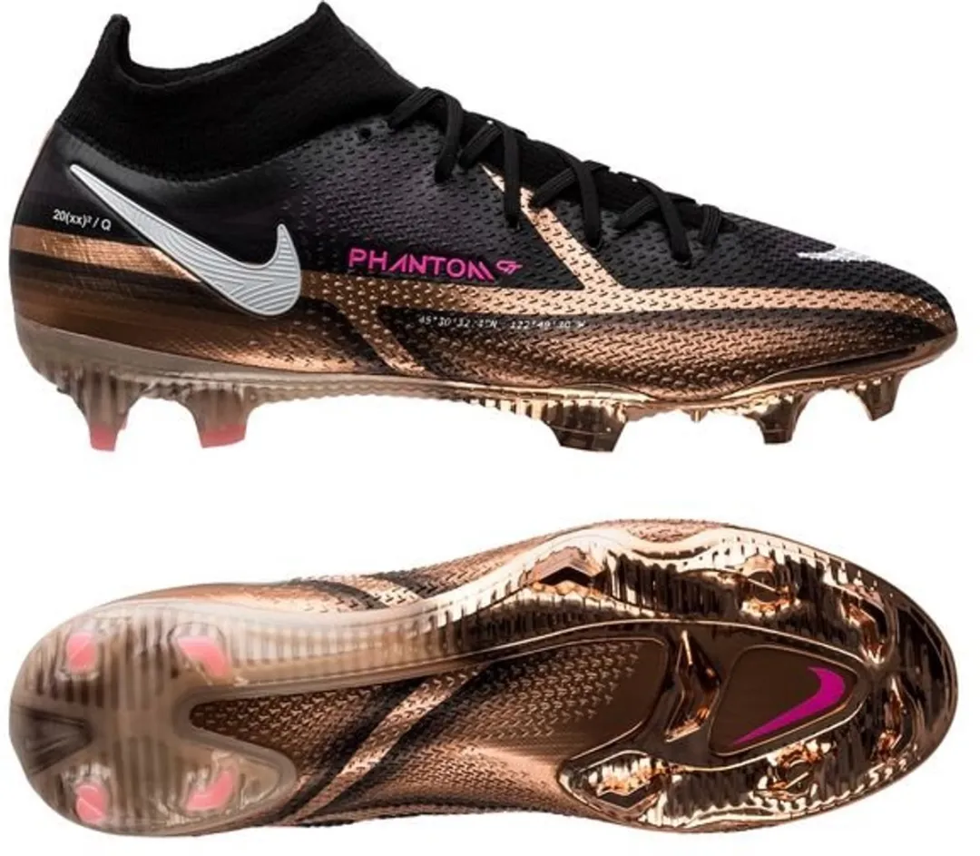 Nike Phantom GT2 Elite FG Voetbalschoenen - Maat 41 - Zwart/Bronze