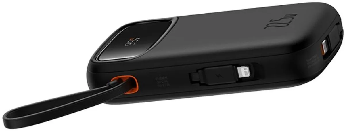 Baseus 10.000mAh Powerbank 20W - USB-C & USB-A - Zwart - afbeelding 6 van 6
