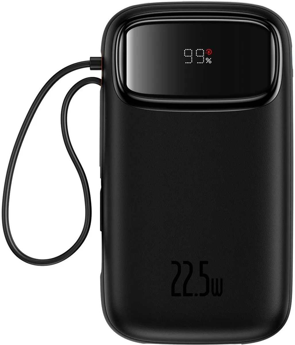 Baseus 10.000mAh Powerbank 20W - USB-C & USB-A - Zwart