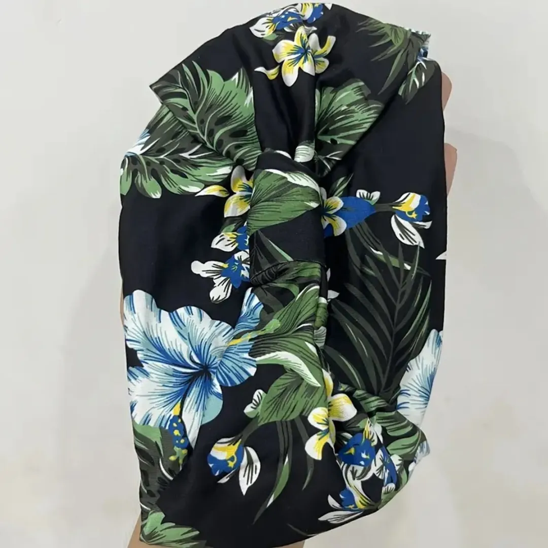 NuveX Haarband Zwart Bloemenprint - 1 Stuk