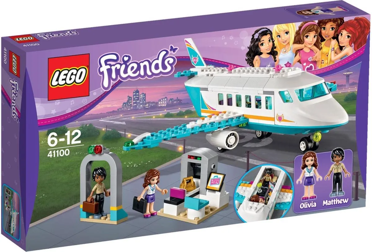 LEGO Friends Heartlake Privéjet 41100 - 230 Stukken - Paars - afbeelding 2 van 6