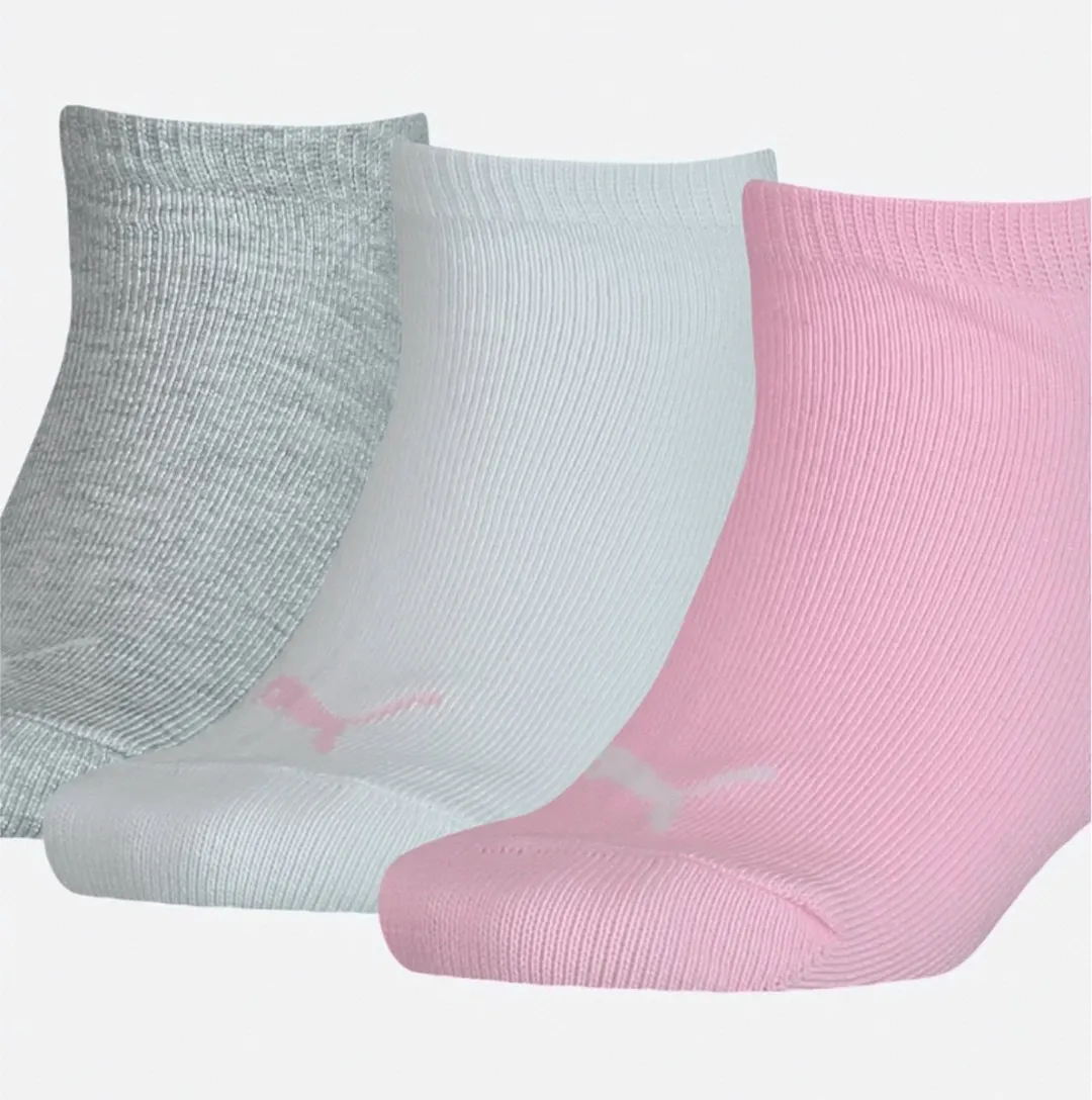 PUMA Kids Invisible 3P Sokken - 3 Stuks Roze
