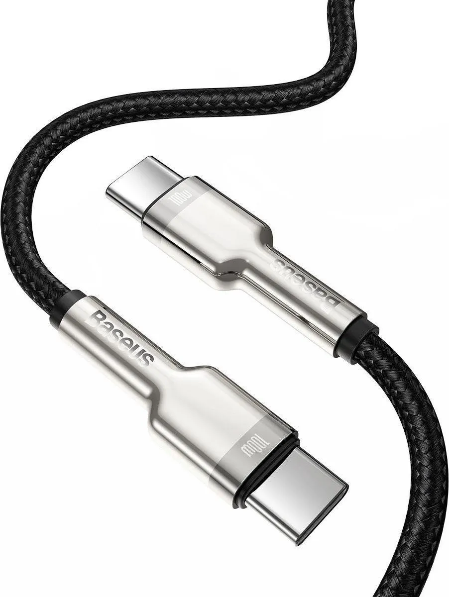 Baseus Cafule Series USB-C naar USB-C Kabel CATJK-C01 100W - 1m - Zwart