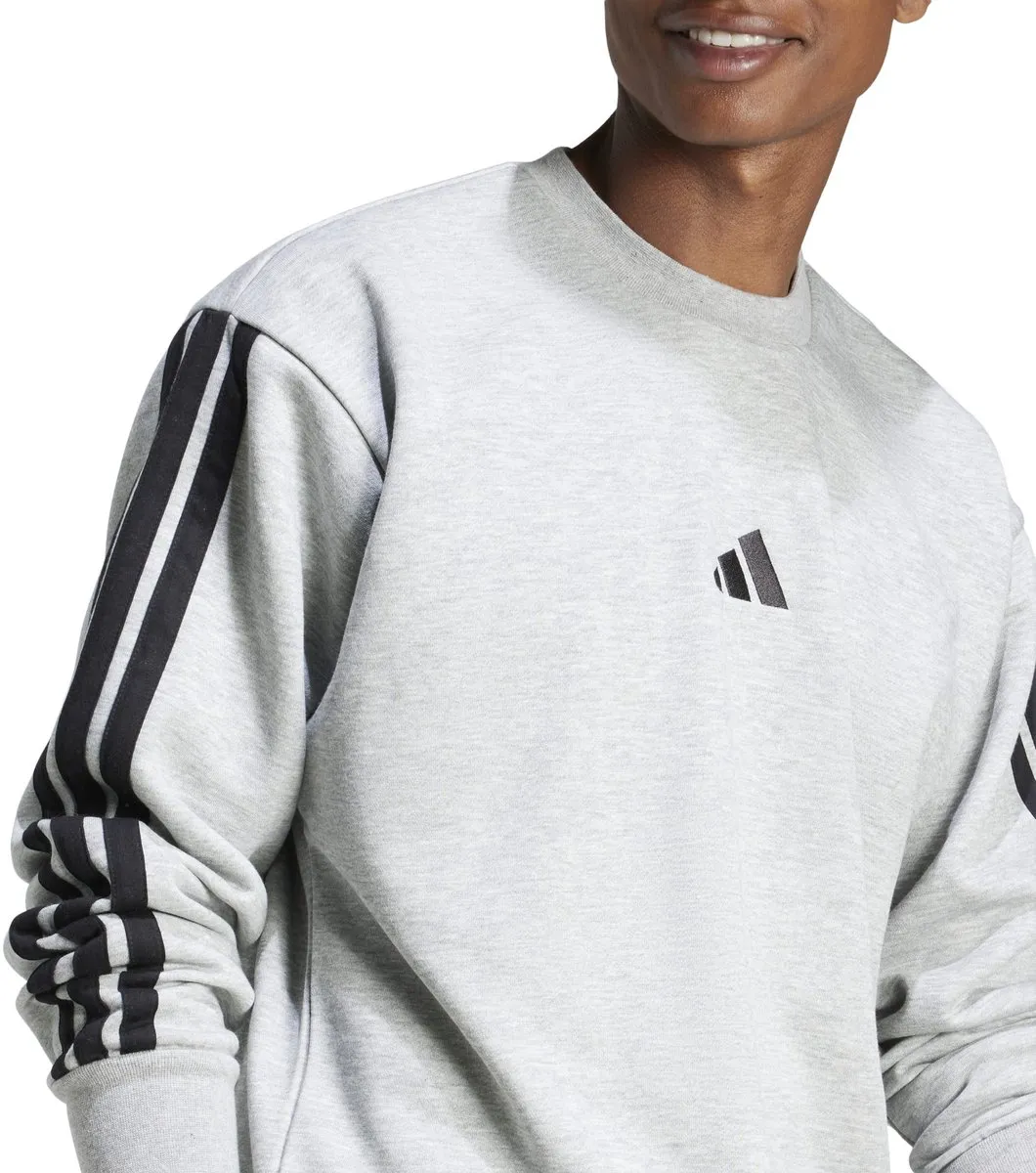 adidas M 3S Ft Sport T-shirt Lange Mouw Heren Grijs S